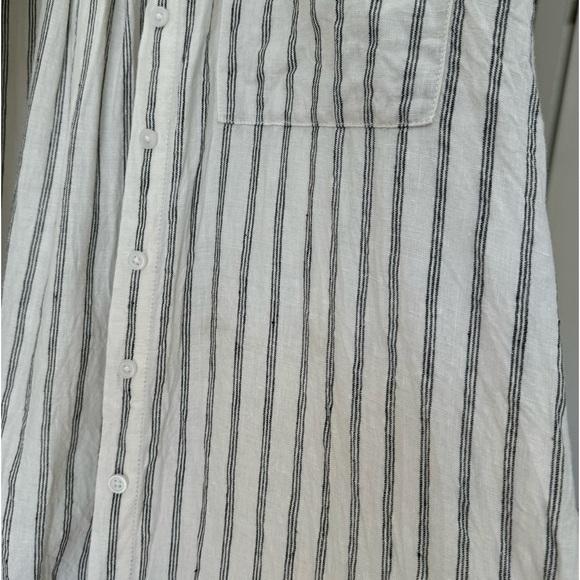 Everlane Way Long Linen Striped Shirt - Picture 5 of 7